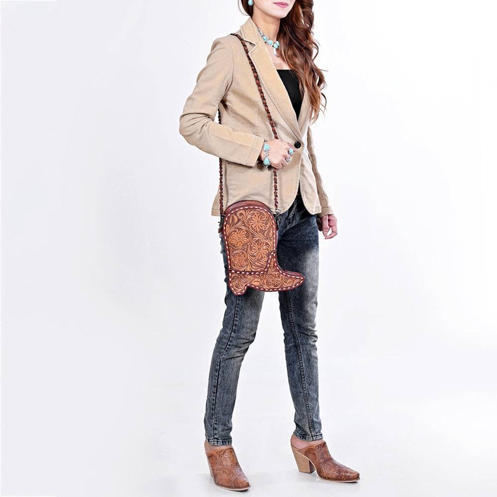 American Darling Floral Leather Crossbody Bag - Picture 6 of 6